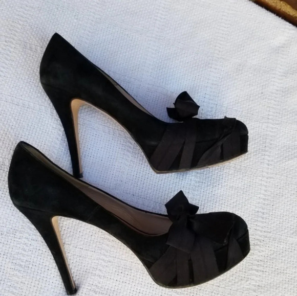 Diane B. ‎ Black stiletto heels  39.5/9 - Picture 5 of 8